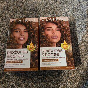 New Lot of 2 Clairol Textures and Tones Hair Dye 5G Caramel Brown
